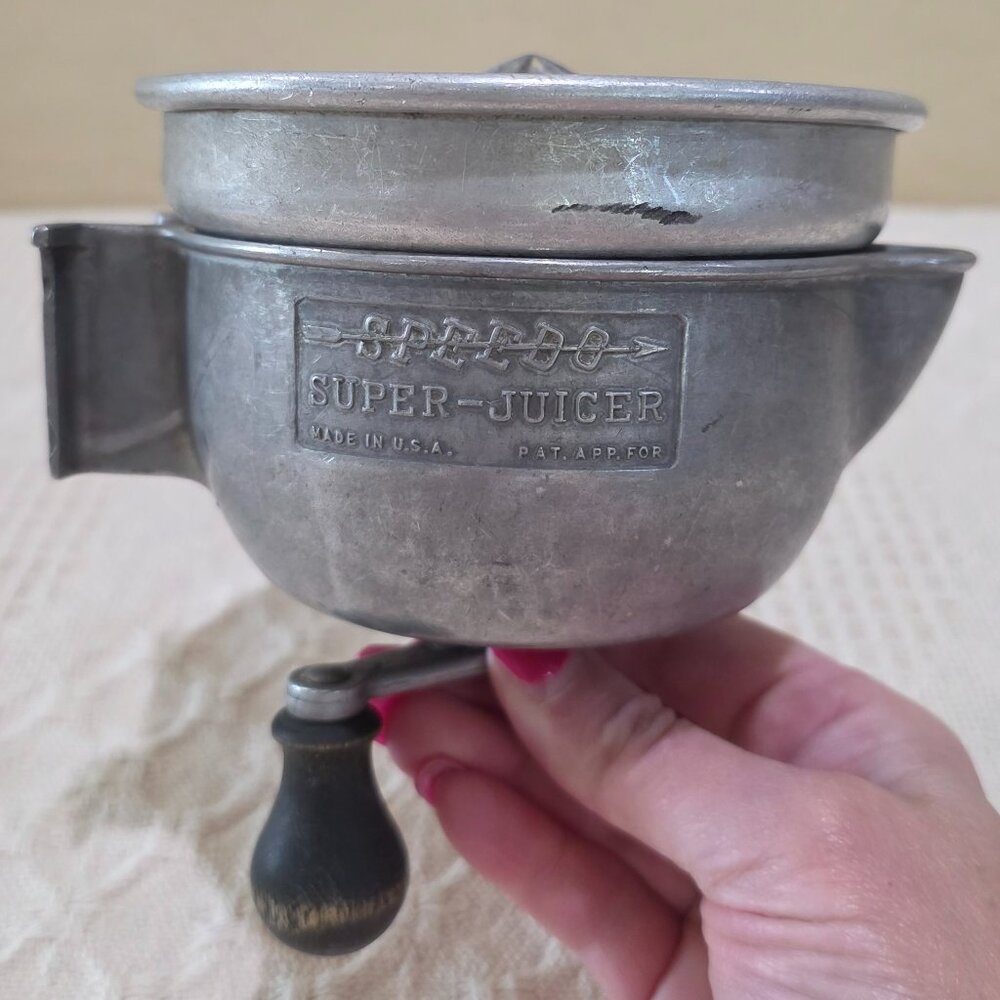 Vintage Central States Mfg Co SPEEDO SUPER JUICER MCM Retro Citrus Hand Crank
